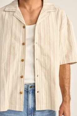 Rhythm Benny Relaxed Stripe Ss Shirt