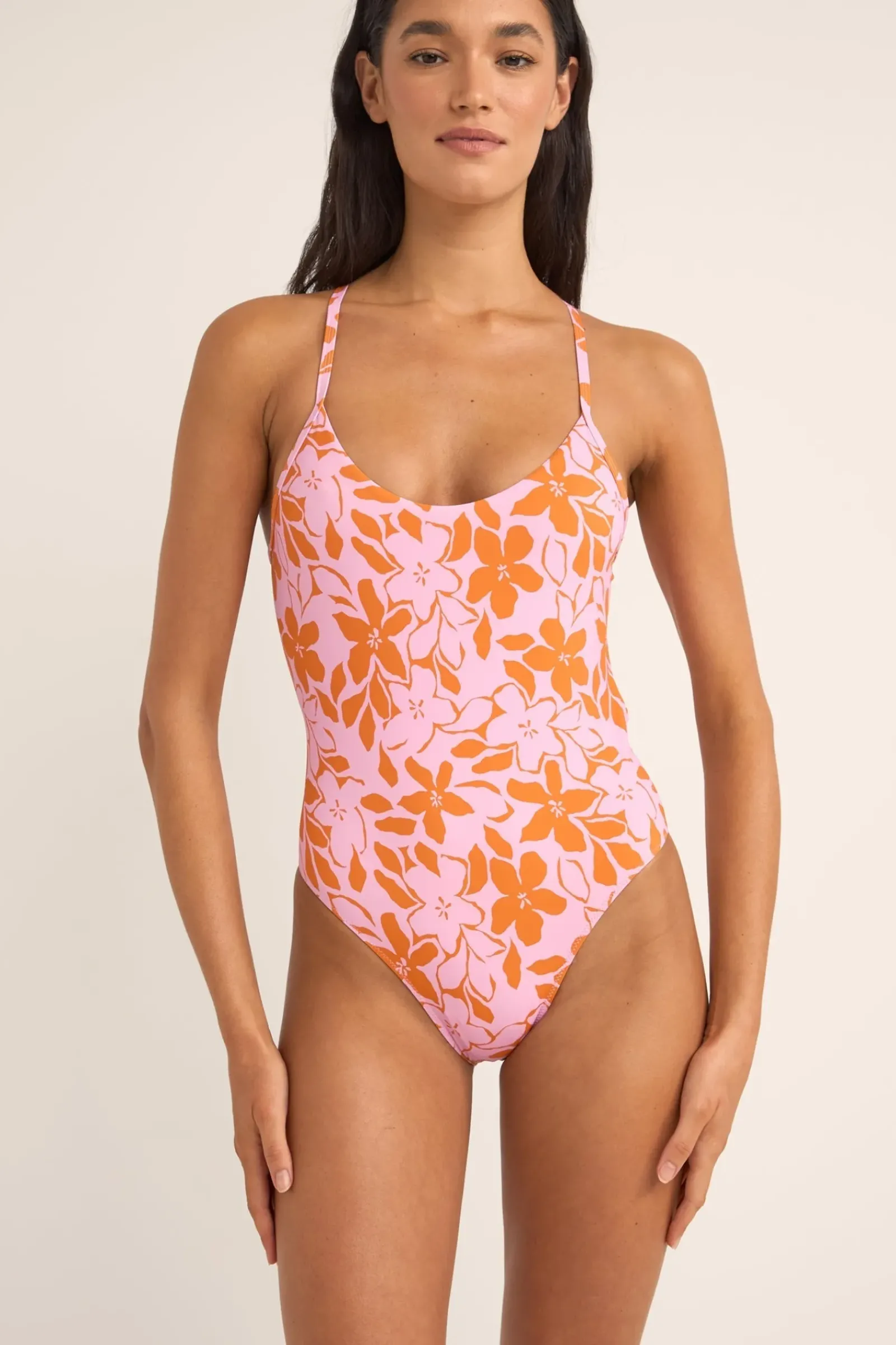 Women Rhythm Bora Bora Floral Cross Back One Piece