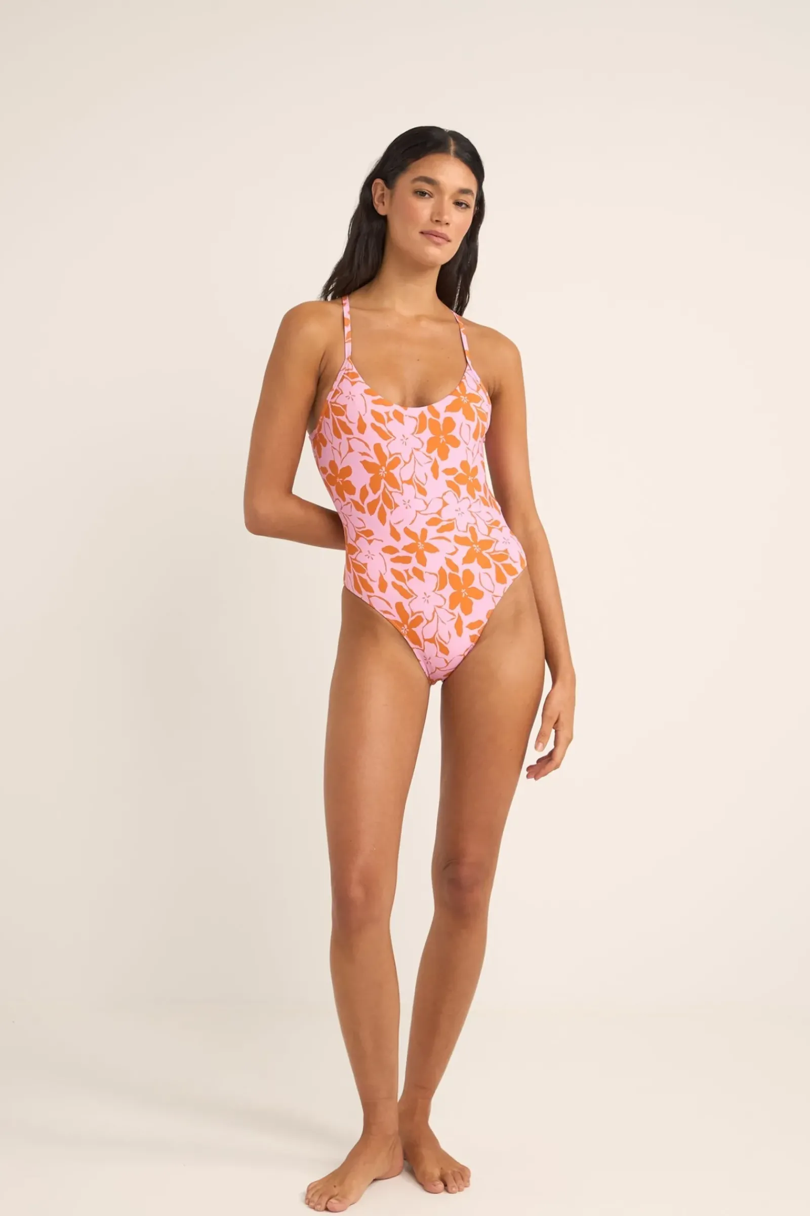 Women Rhythm Bora Bora Floral Cross Back One Piece