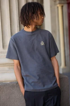 Rhythm Breakers Terry Vintage Ss T-Shirt Stone Blue