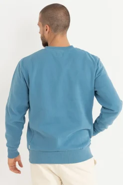 Rhythm Classic Fleece Crew Mineral Blue