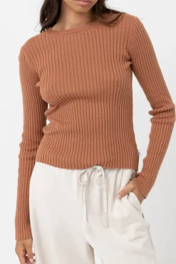 Women Rhythm Classic Knit Long Sleeve Top