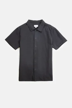 Rhythm Classic Linen Ss Shirt Vintage Black