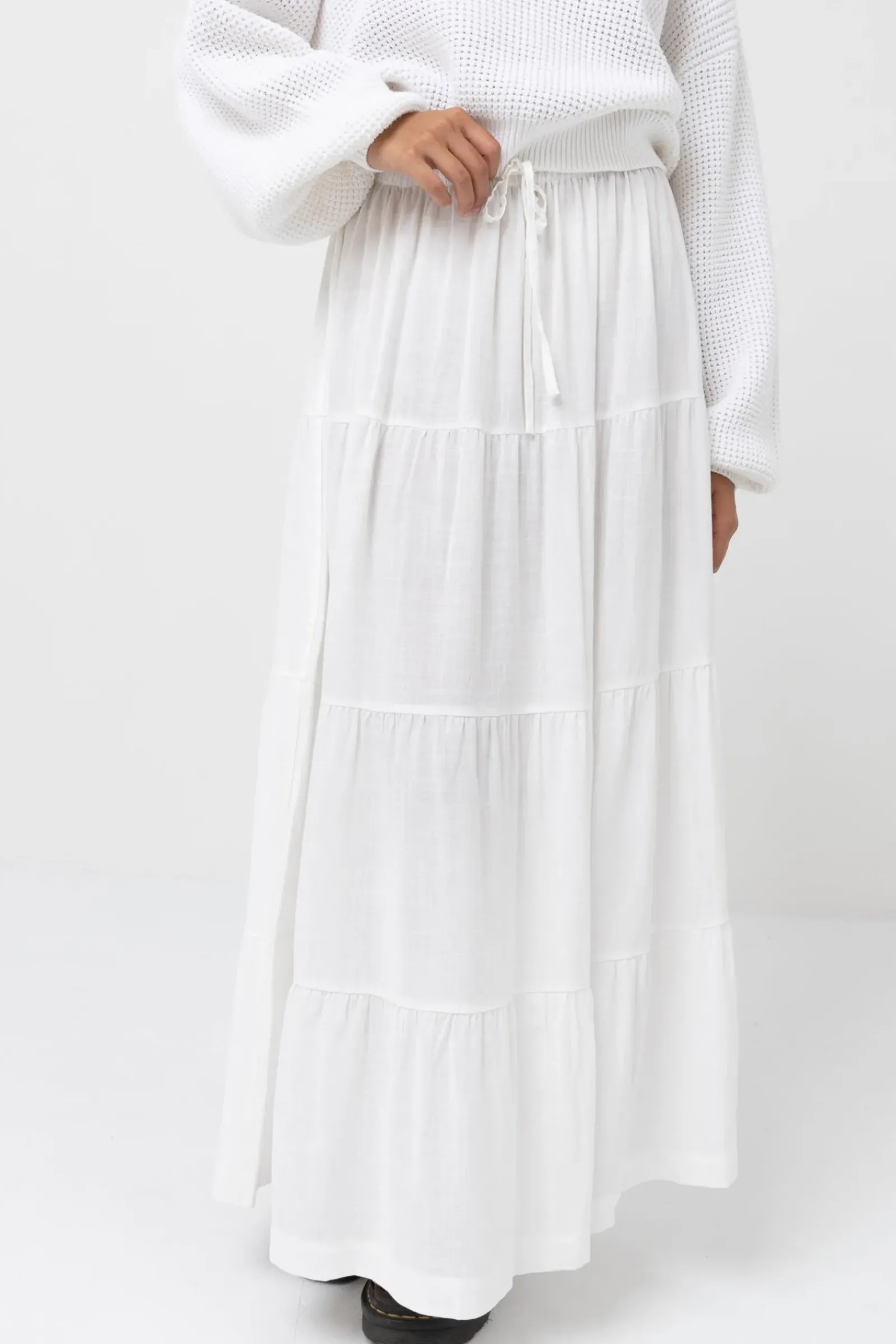 Women Rhythm Classic Tiered Maxi Skirt