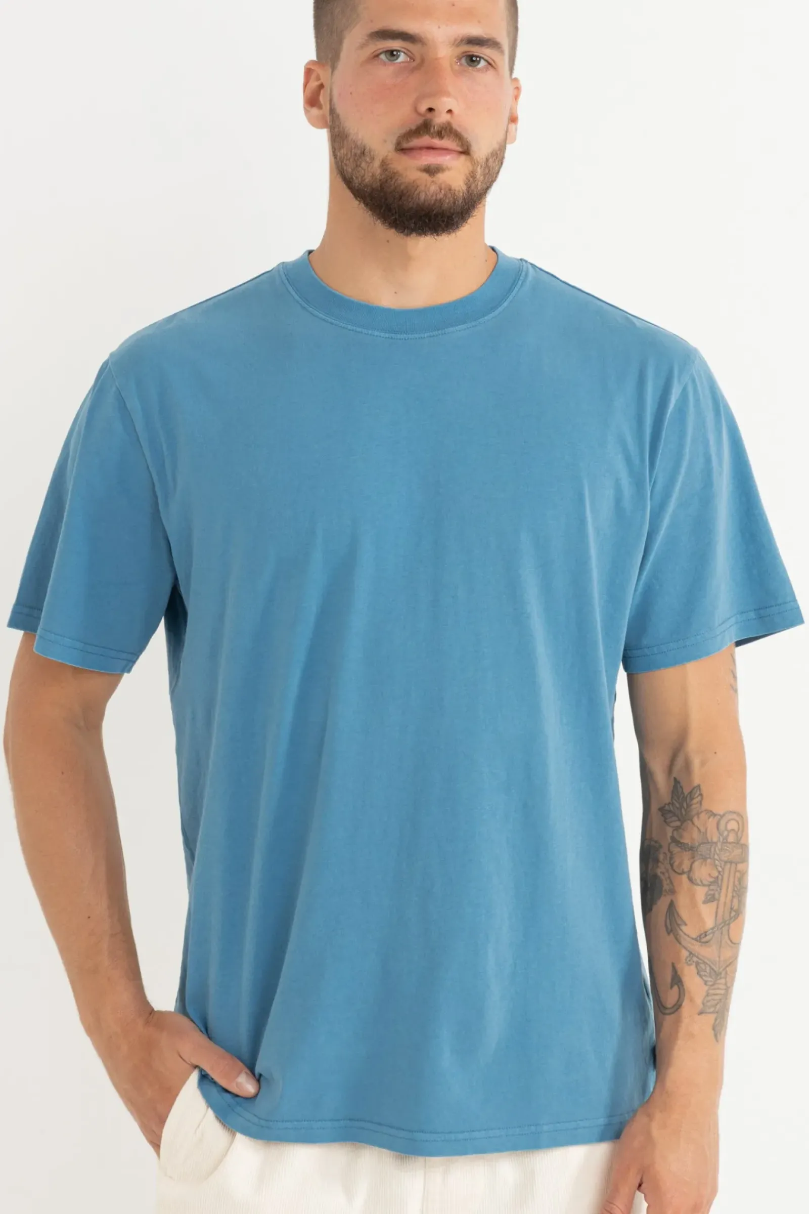 Rhythm Classic Vintage Tee Mineral Blue