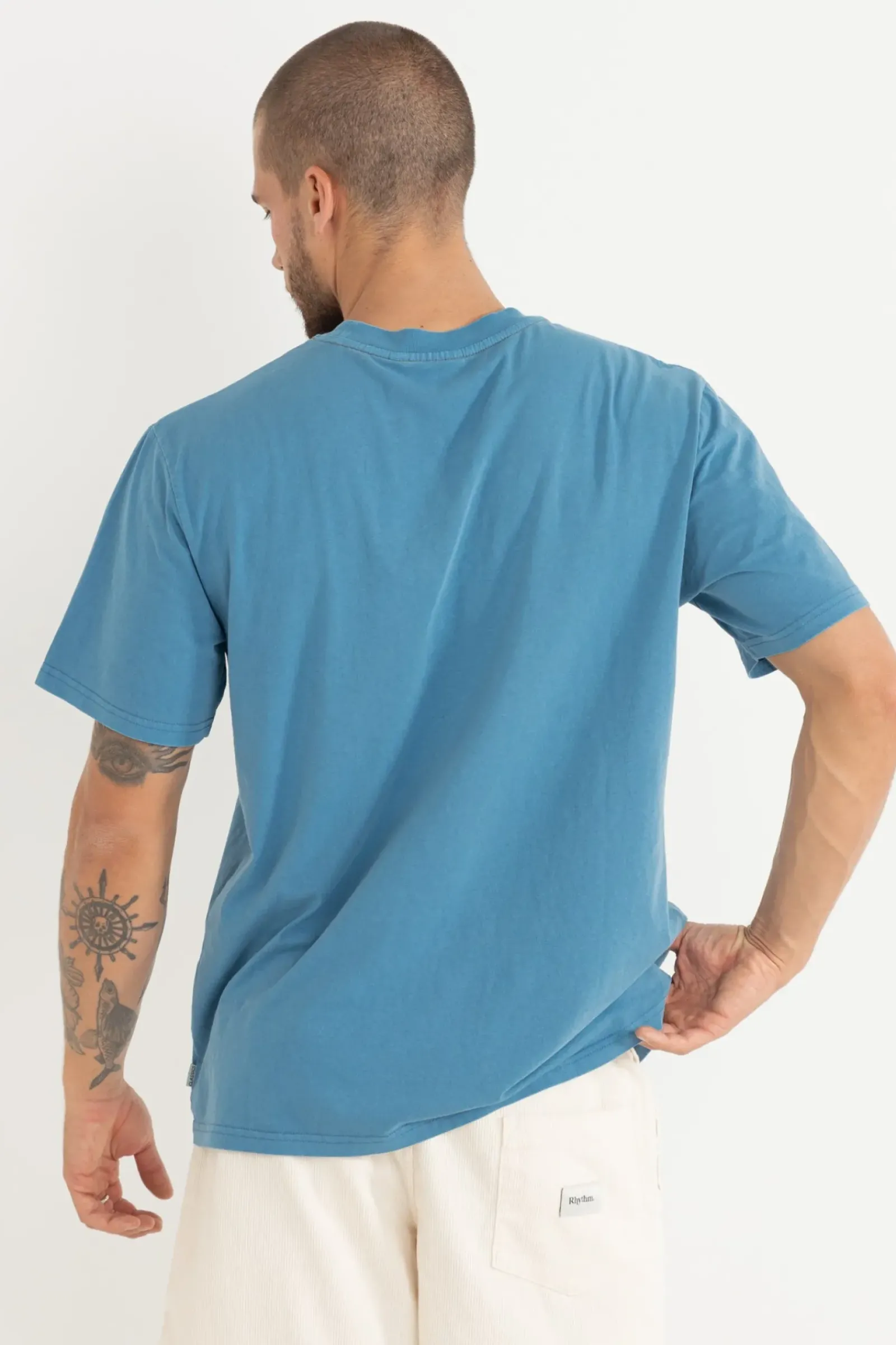Rhythm Classic Vintage Tee Mineral Blue