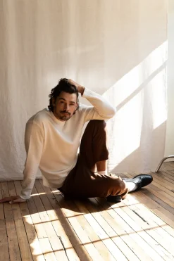 Rhythm Classic Waffle Knit Vintage White