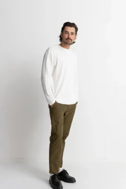 Rhythm Classic Waffle Knit Vintage White