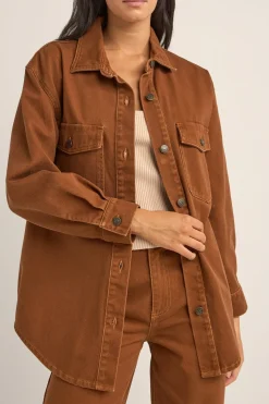 Women Rhythm Claude Drill Shacket