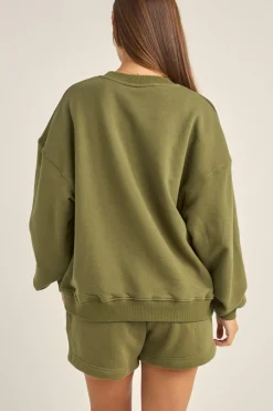 Women Rhythm College Crew Neck Fleece