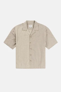 Rhythm Cross Relaxed Ss Shirt Natural Mixed