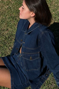Women Rhythm Demi Oversized Denim Jacket