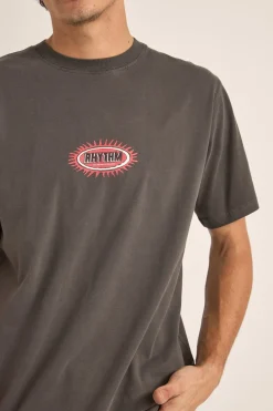 Rhythm Ellipse Sun SS T-Shirt Vintage Black
