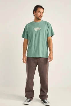 Rhythm Elliptic Printed Vintage Ss T-Shirt Vintage Green