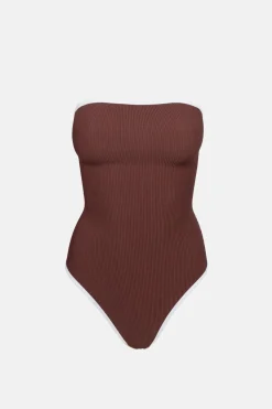 Women Rhythm Essential Rib Contrast One Piece Cafe
