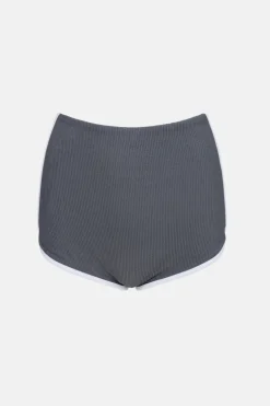 Women Rhythm Essential Rib Contrast Surf Short Graphite