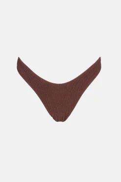 Women Rhythm Essential Rib Hi Cut Pant Cafe
