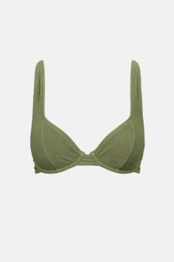 Women Rhythm Essential Rib Underwire Top Olive