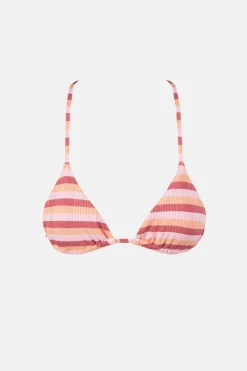 Women Rhythm Ibiza Stripe Rib Slide Tri Top
