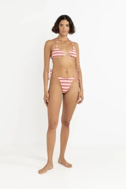 Women Rhythm Ibiza Stripe Rib Slide Tri Top