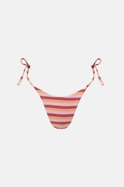 Women Rhythm Ibiza Stripe Rib Tie Side Hi Cut Pant