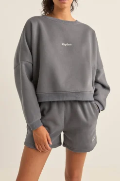 Women Rhythm Logo Crew Neck Fleece