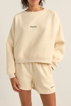 Women Rhythm Logo Crew Neck Fleece