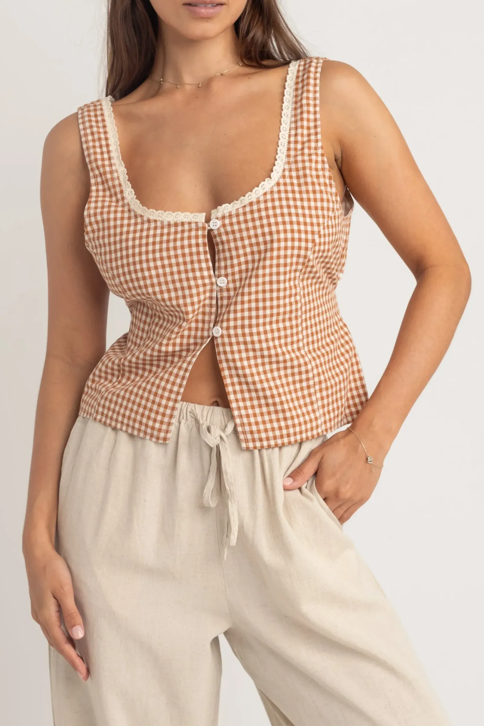 Women Rhythm Lola Check Top