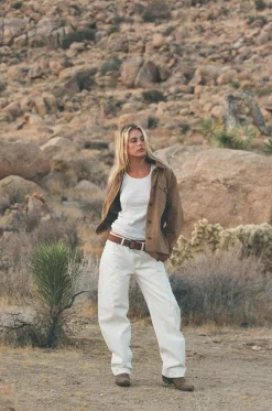 Women Rhythm Low-Rise Barrel Denim Pant