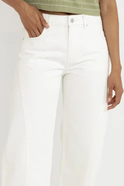 Women Rhythm Low-Rise Barrel Denim Pant