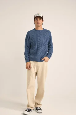 Rhythm Mohair Stripe Knit Dark Green