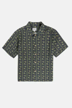 Rhythm Overlap Ss Shirt Stone Blue