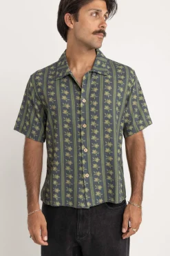 Rhythm Overlap Ss Shirt Stone Blue