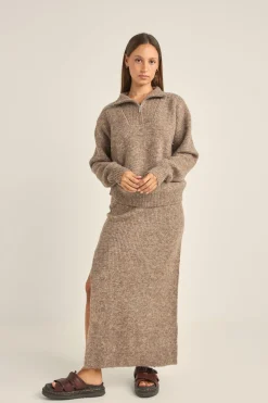 Women Rhythm Quinn Knit Midi Skirt