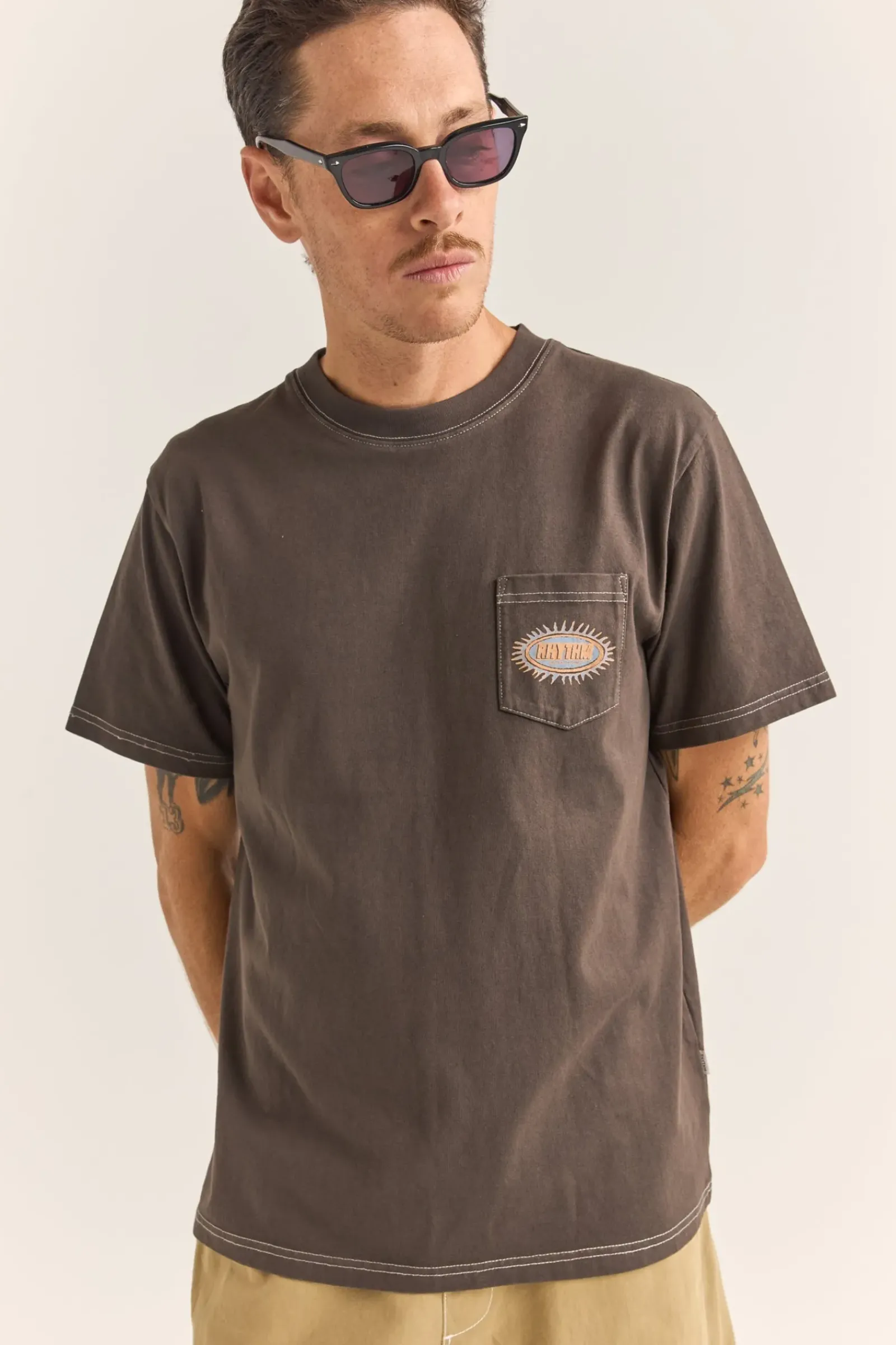 Rhythm Rays Vintage Ss T-Shirt Vintage Black