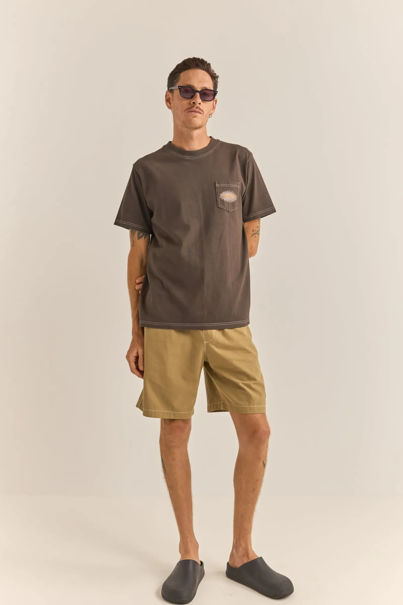 Rhythm Rays Vintage Ss T-Shirt Vintage Black
