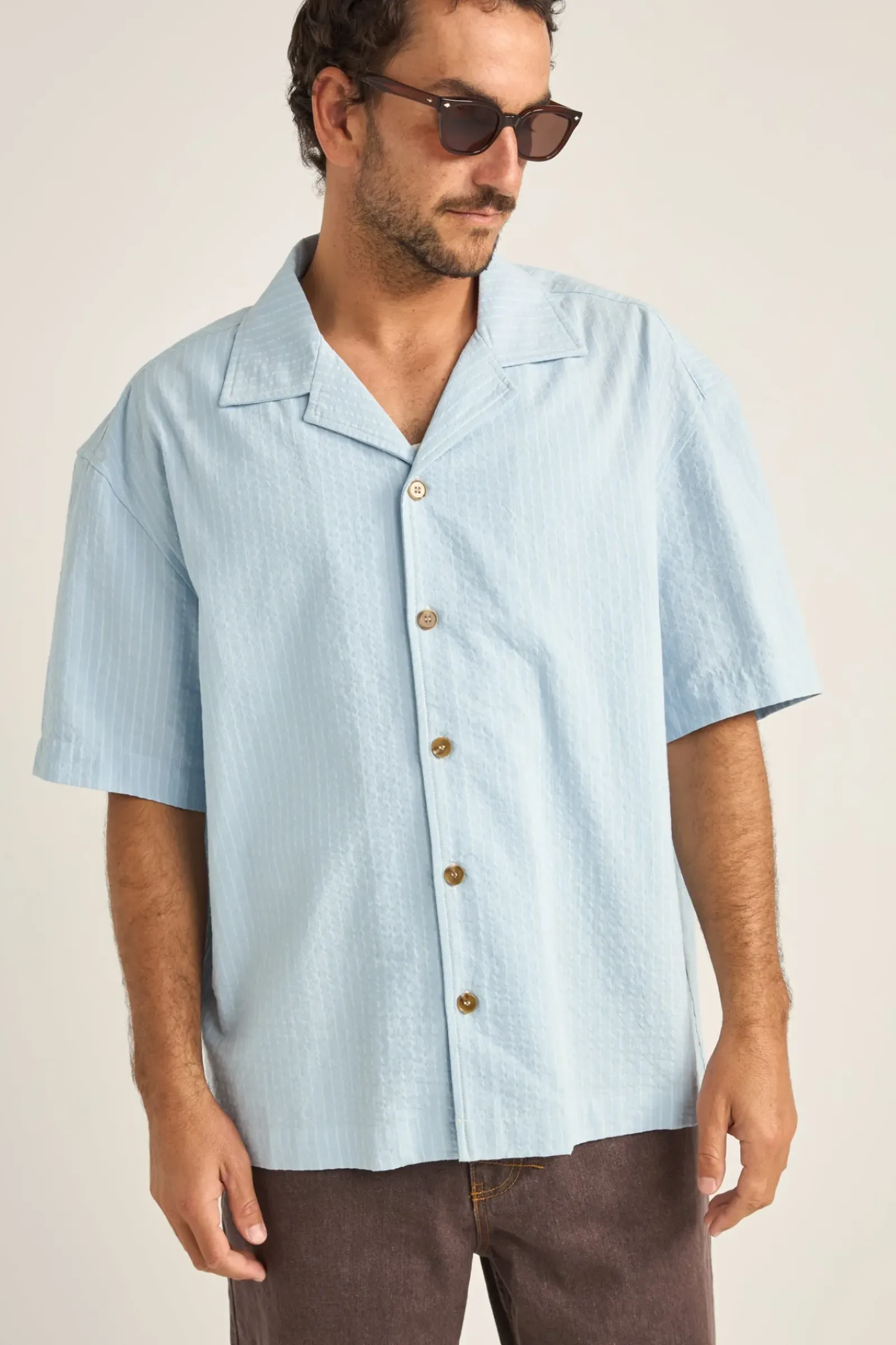 Rhythm Relaxed Stripe Ss Shirt