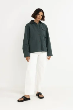 Women Rhythm Rowan Barn Jacket Forest