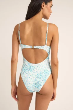 Women Rhythm Serenity Floral Tie Front One Piece