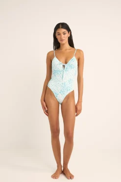Women Rhythm Serenity Floral Tie Front One Piece