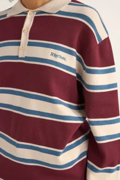 Women Rhythm Siglo Knit Ls Polo