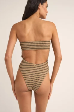 Women Rhythm Sol Stripe Strapless One Piece