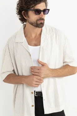 Rhythm Stripe Exchange Relaxed Ss Shirt