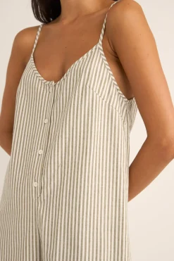 Women Rhythm Valley Stripe Adjustable Romper
