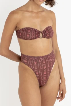 Women Rhythm Vintage Floral Bandeau Top