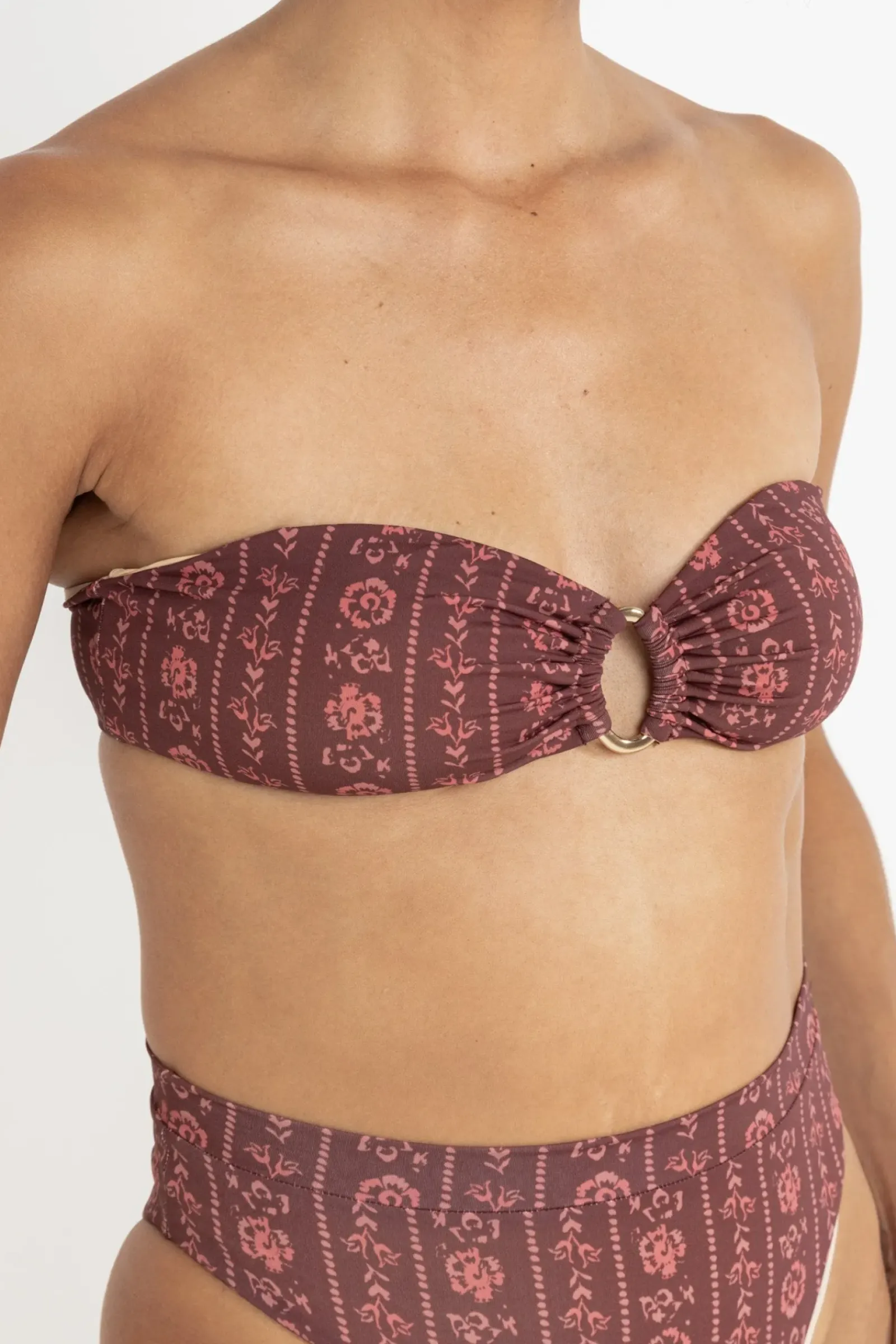 Women Rhythm Vintage Floral Bandeau Top