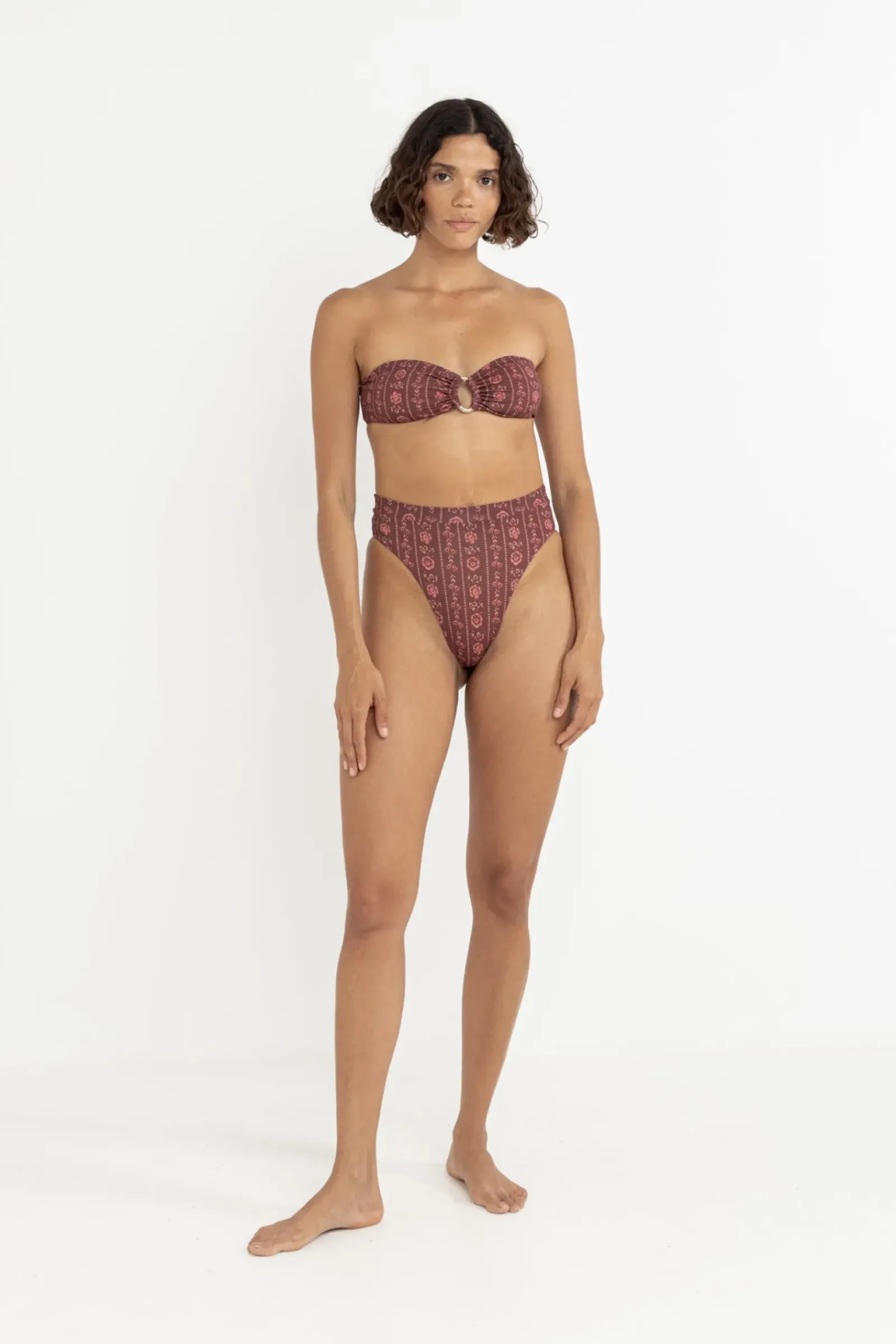Women Rhythm Vintage Floral Bandeau Top