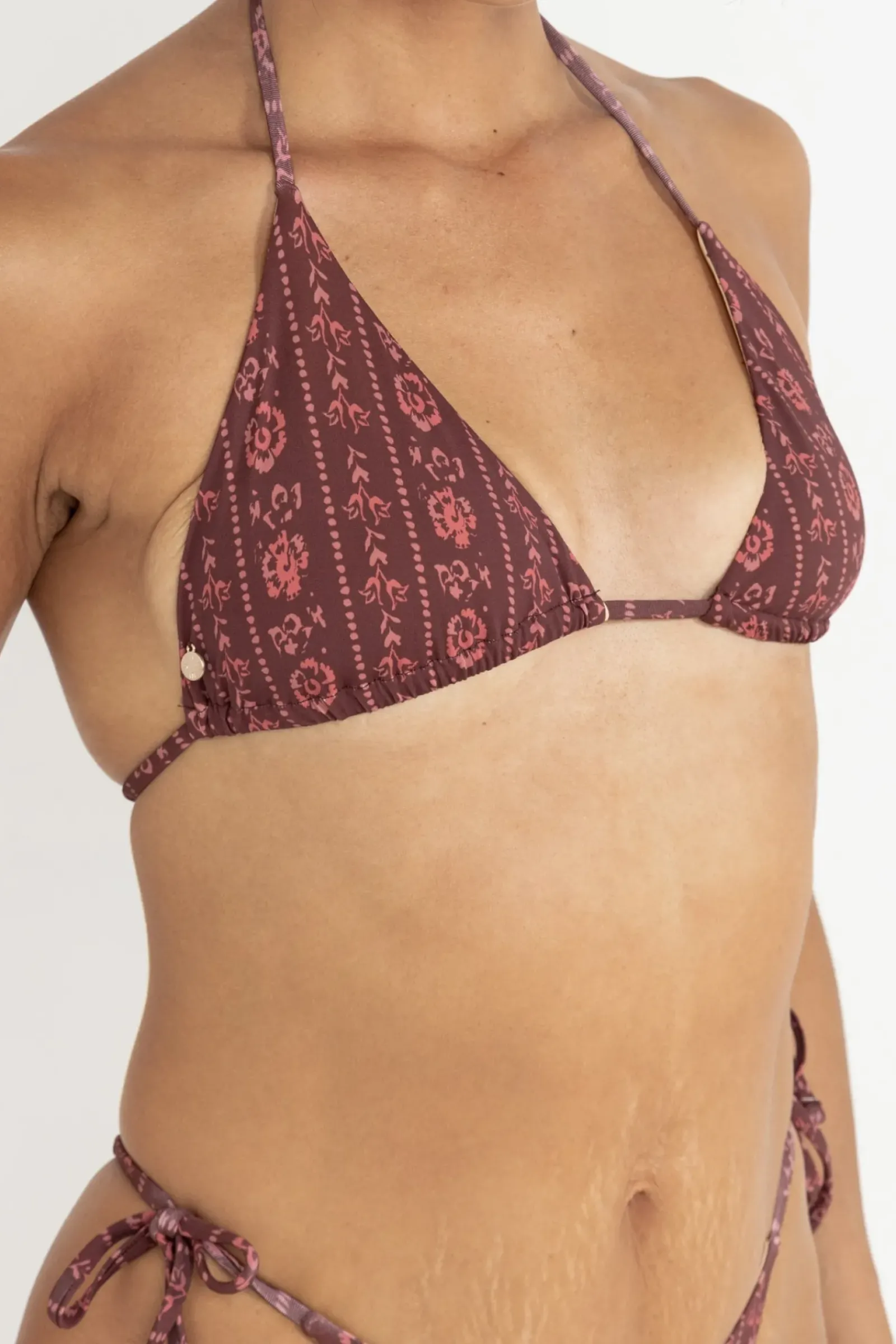 Women Rhythm Vintage Floral Slide Tri Top